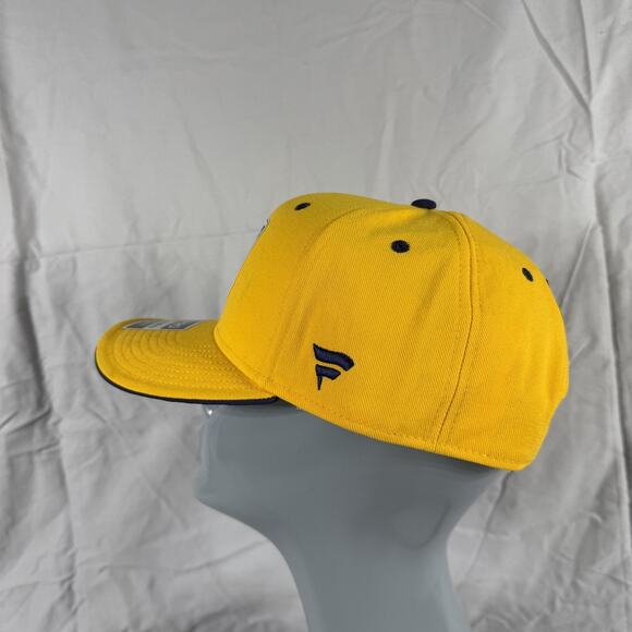 Nashville Predators Hat Cap Snap Back Yellow Navy NHL Hockey Mens Authentic Pro - Picture 3 of 7